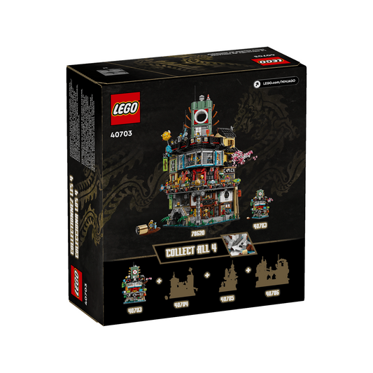 LEGO NINJAGO 40703 - Micro-orașul NINJAGO - cutie spate