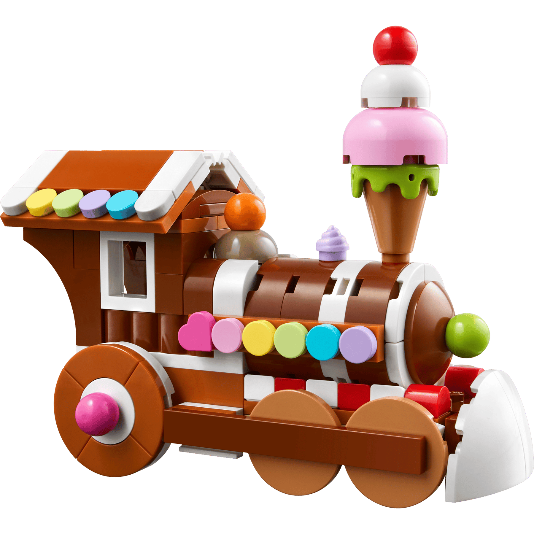 LEGO Creator 40777 - Seria de sărbători: Tren decorativ din turtă dulce - set construit