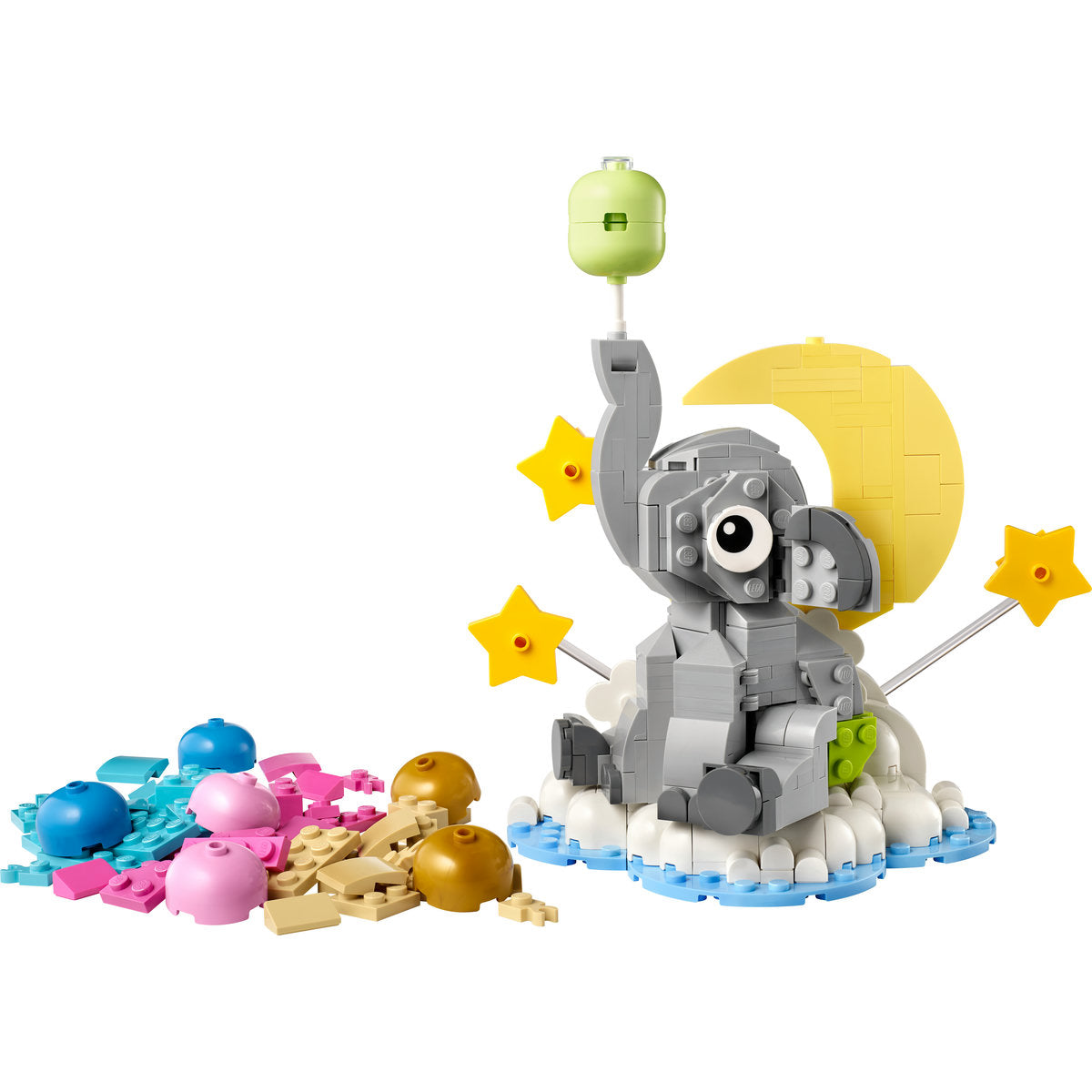 LEGO 40814 Baby Elephant in the Sky - set construit