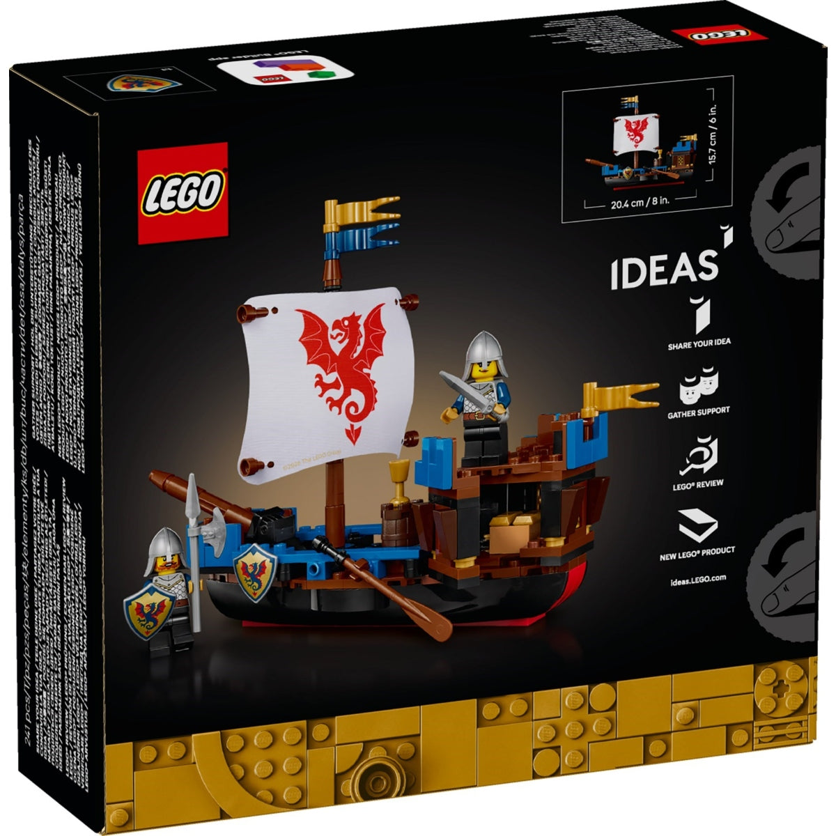 LEGO Ideas 40912 Sea Serpent - cutie spate