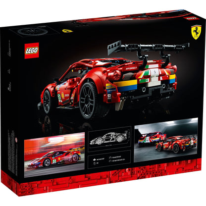 LEGO Technic 42125 - Ferrari 488 GTE “AF Corse #51” - cutie spate