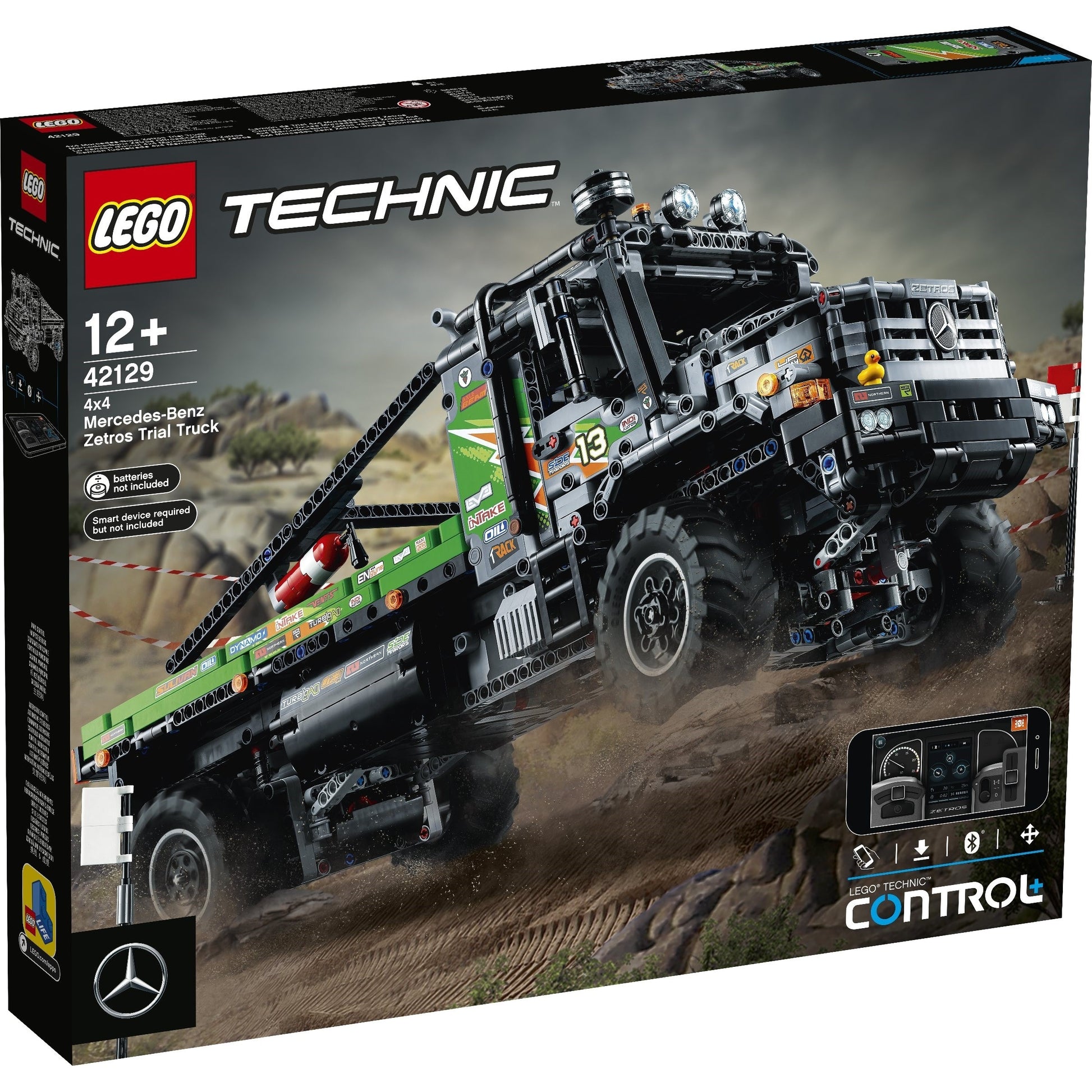 LEGO Technic 42129 - Camion de testări 4x4 Mercedes-Benz Zetros - cutie fata