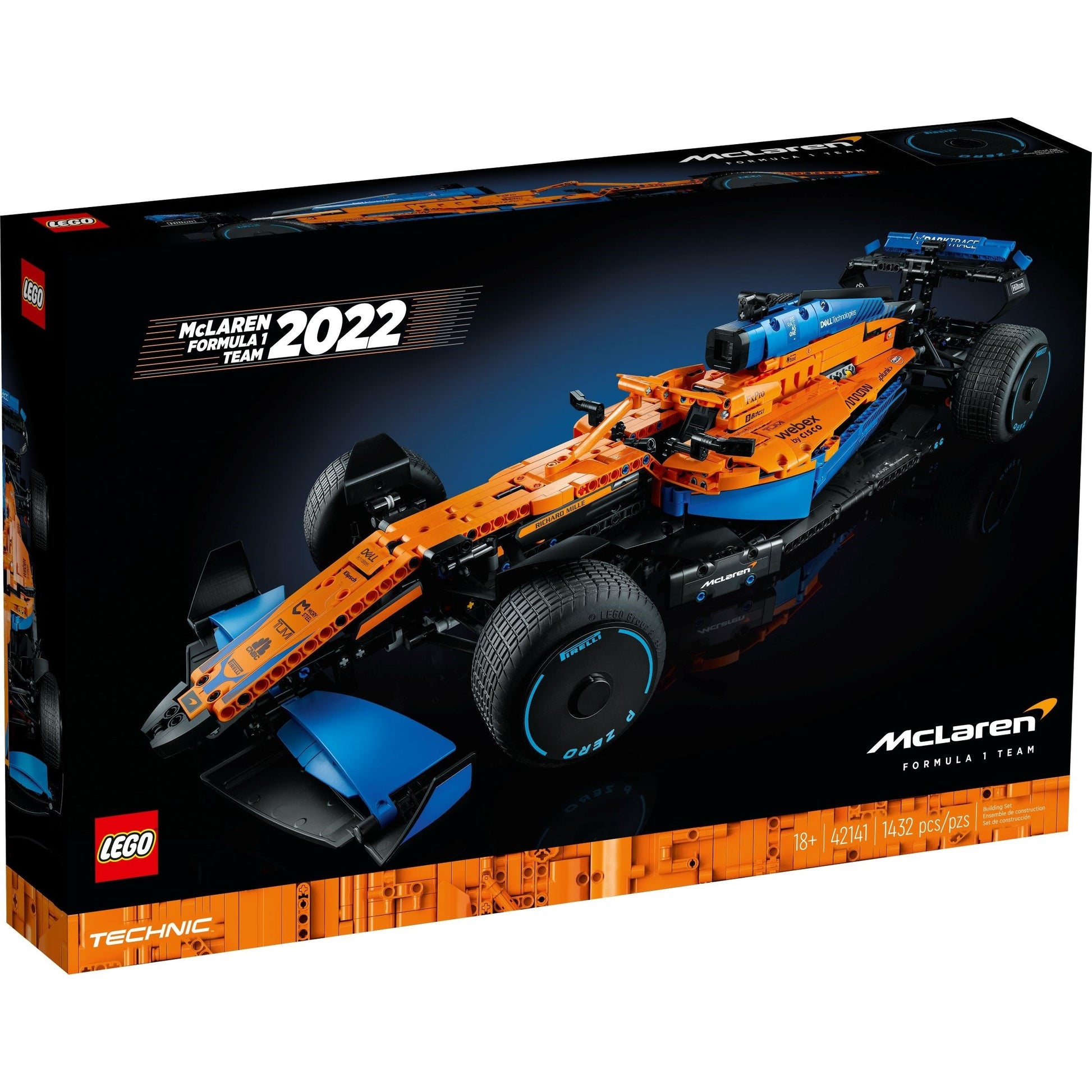 LEGO Technic 42141 - Mașină de curse McLaren Formula 1™ - cutie fata