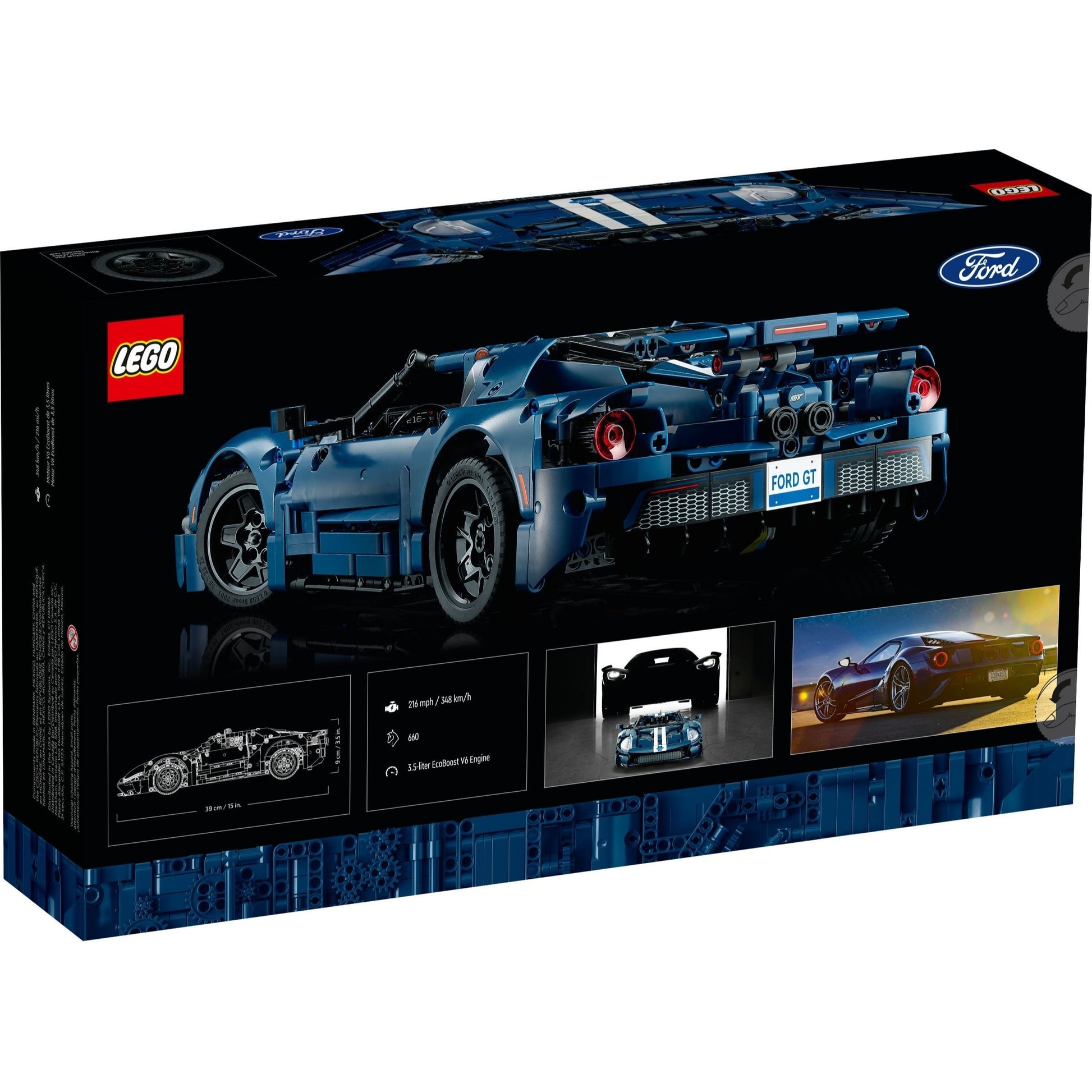 LEGO Technic 42154 - 2022 Ford GT - cutie spate