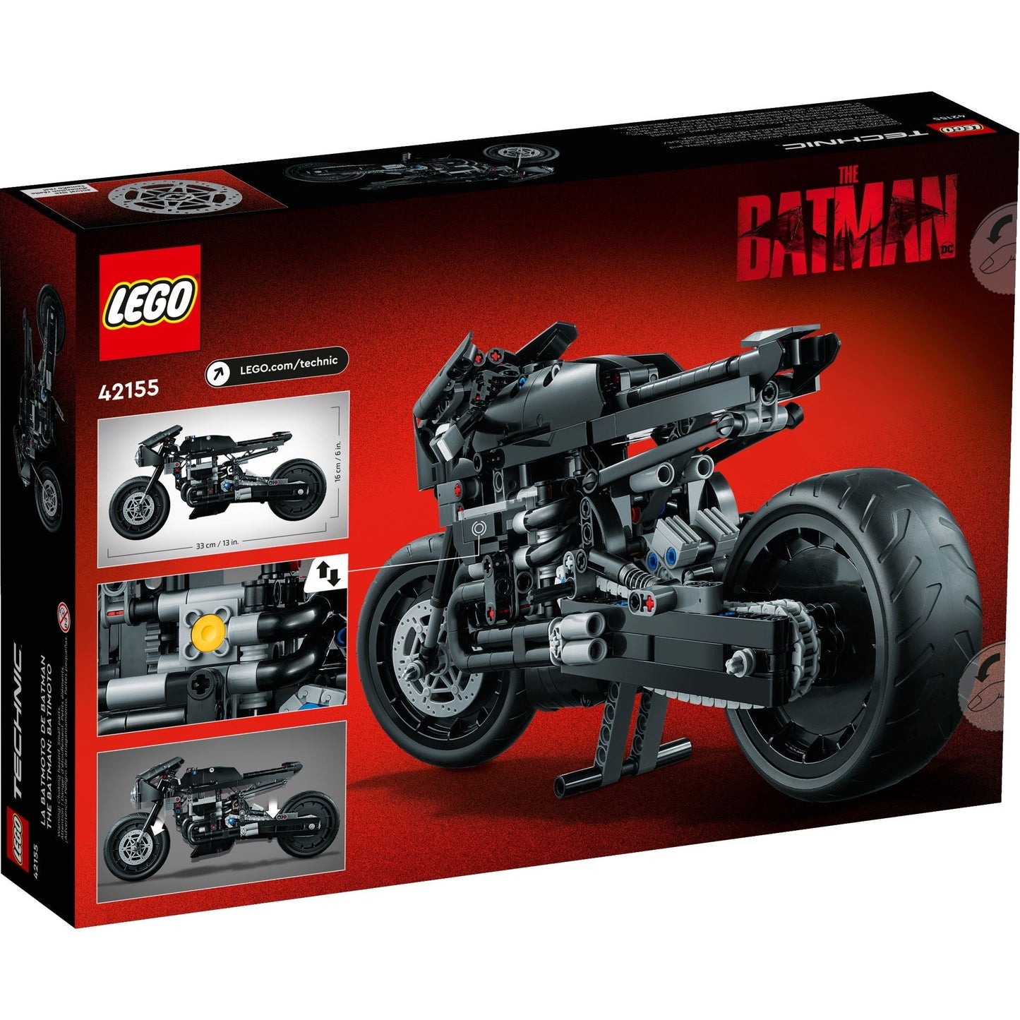 LEGO Technic 42155 - BATMAN – BATCYCLE™ - cutie spate