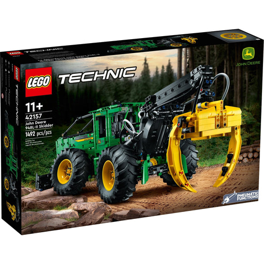 LEGO Technic 42157 - Tractor de corhănit John Deere 948L-II - cutie fata