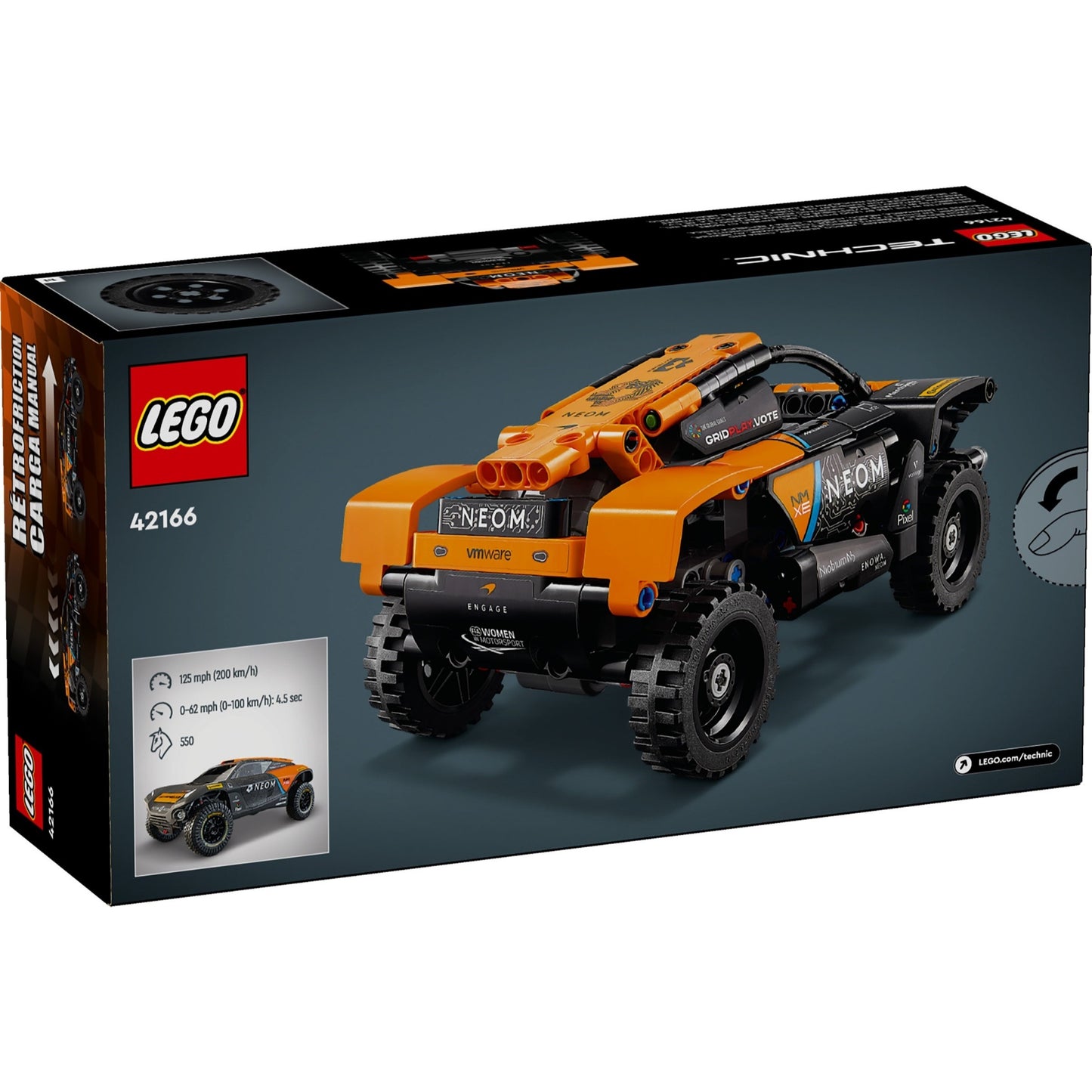 LEGO Technic 42166 - NEOM McLaren Extreme E Race Car - cutie spate