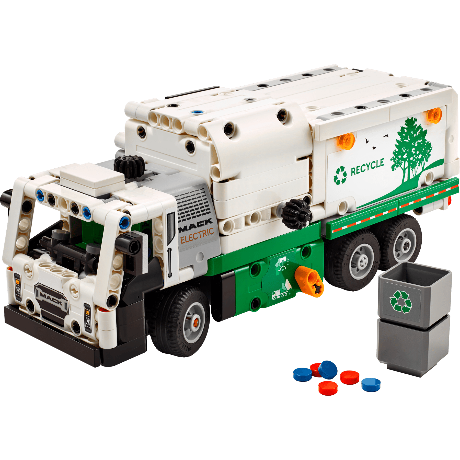 LEGO Technic 42167 - Autogunoieră Mack® LR Electric - set construit