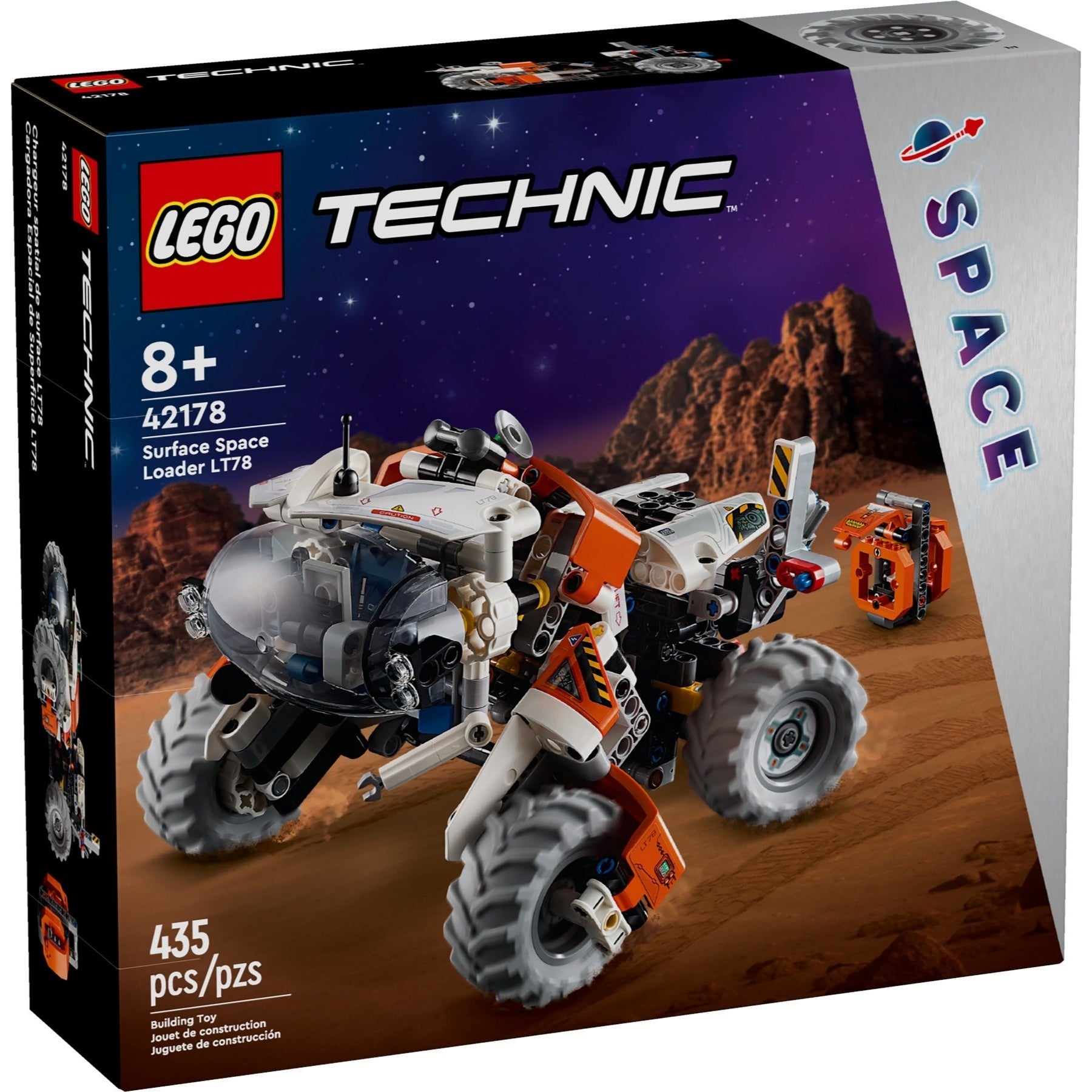 LEGO Technic 42178 - Încărcător spațial de suprafață LT78 - cutie fata