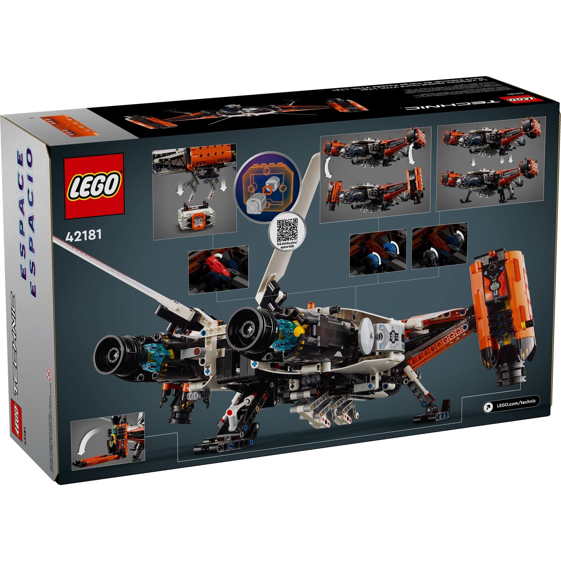 LEGO Technic 42181 - Naveta spațială LT81 cu decolare și aterizare verticală - cutie spate