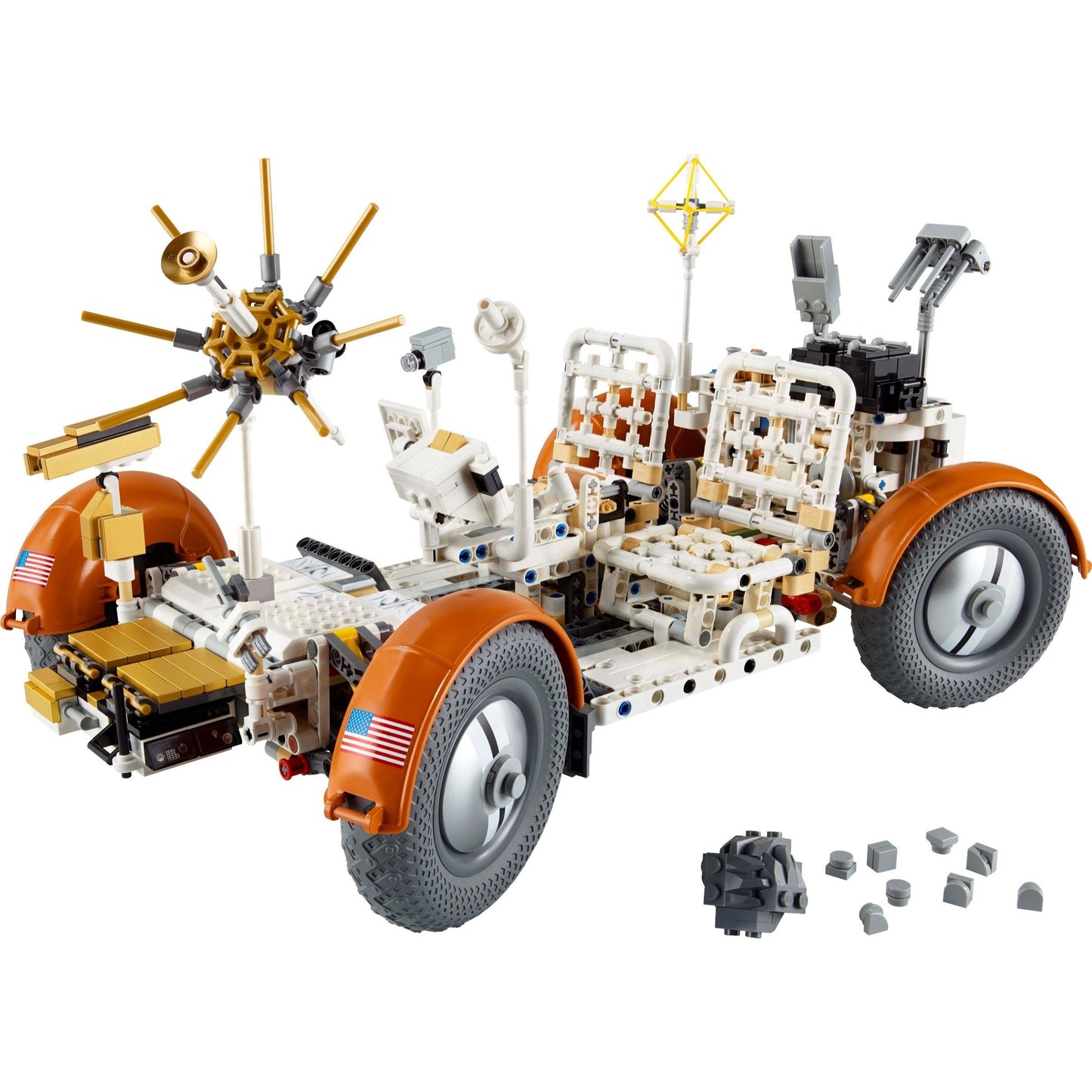 LEGO Technic 42182 - Roverul selenar din misiunile NASA Apollo - set construit
