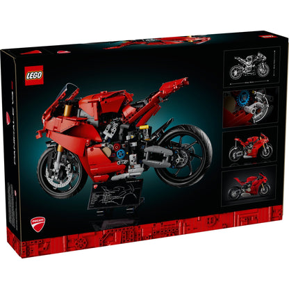 LEGO Technic 42202 - Motocicleta Ducati Panigale V4 S - cutie spate