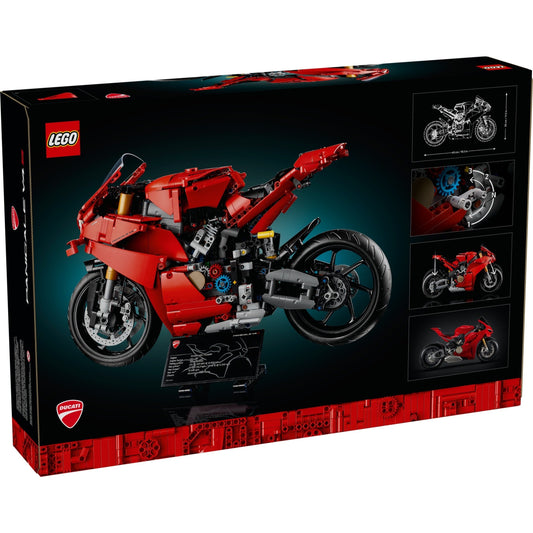 LEGO Technic 42202 - Motocicleta Ducati Panigale V4 S - cutie spate