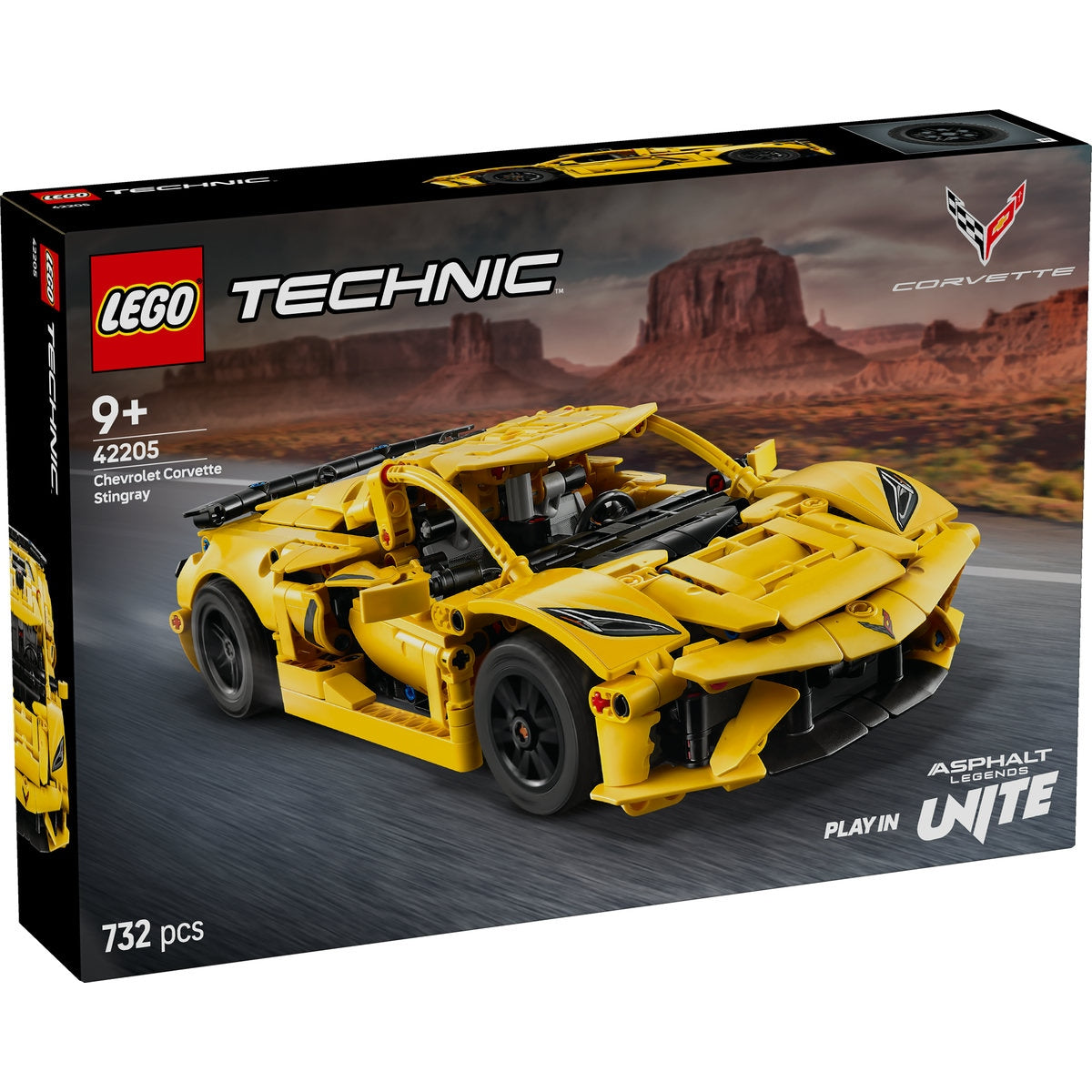 LEGO Technic 42205 - Chevrolet Corvette Stingray - cutie fata