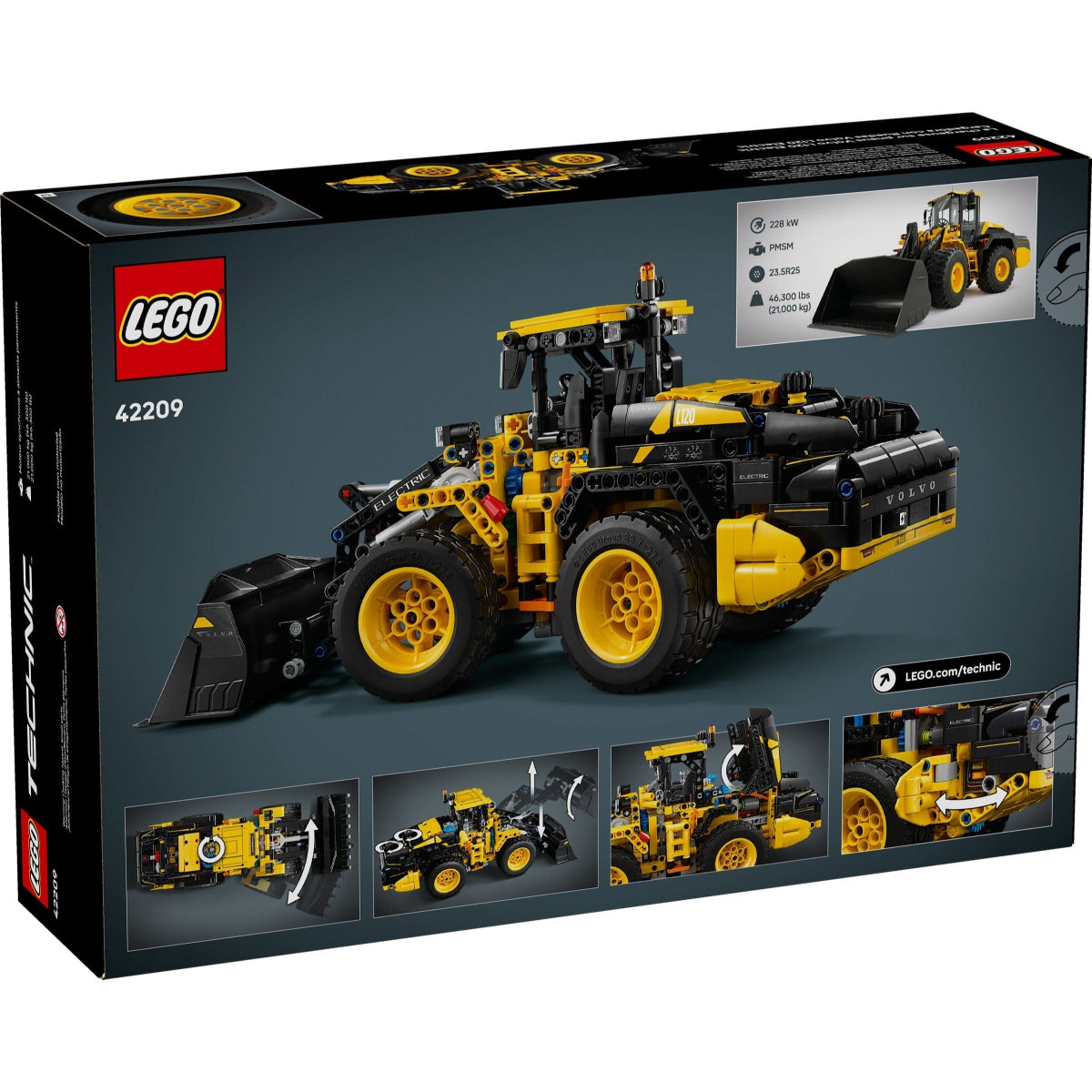 LEGO Technic 42209 Volvo L120 Electric Wheel Loader - cutie spate