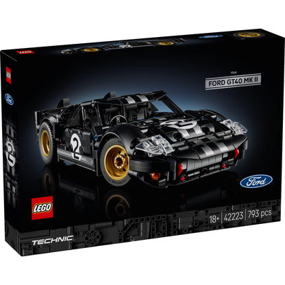 LEGO Technic 42223 - Mașina de curse 1966 Ford GT40 MKII - cutie fata