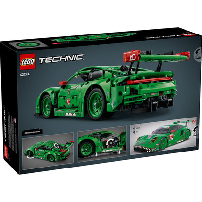 LEGO Technic 42224 - Mașina Porsche 911 GT3 R REXY AO Racing - cutie spate