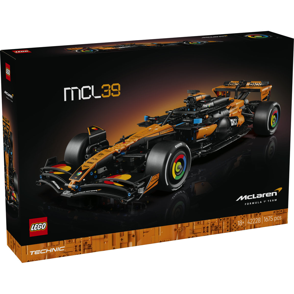 LEGO Technic 42228 Mașina F1® McLaren MCL39 - cutie fata