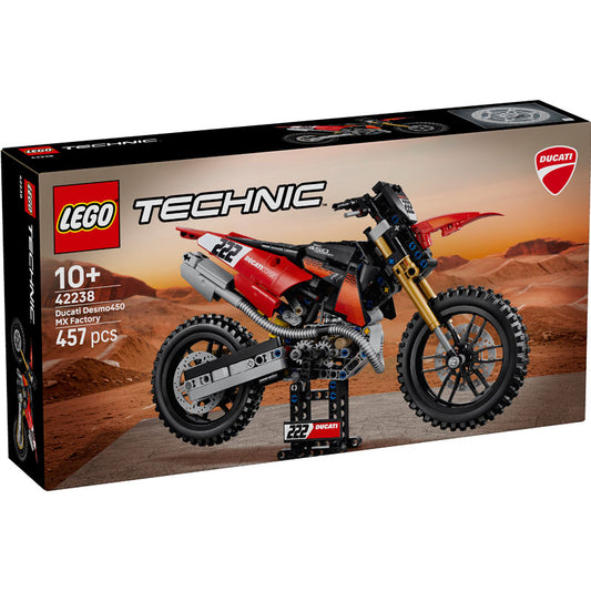LEGO Technic 42238 Ducati Desmo450 MX Factory - cutie fata
