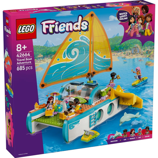 LEGO Friends 42664 Travel Boat Adventure - cutie fata