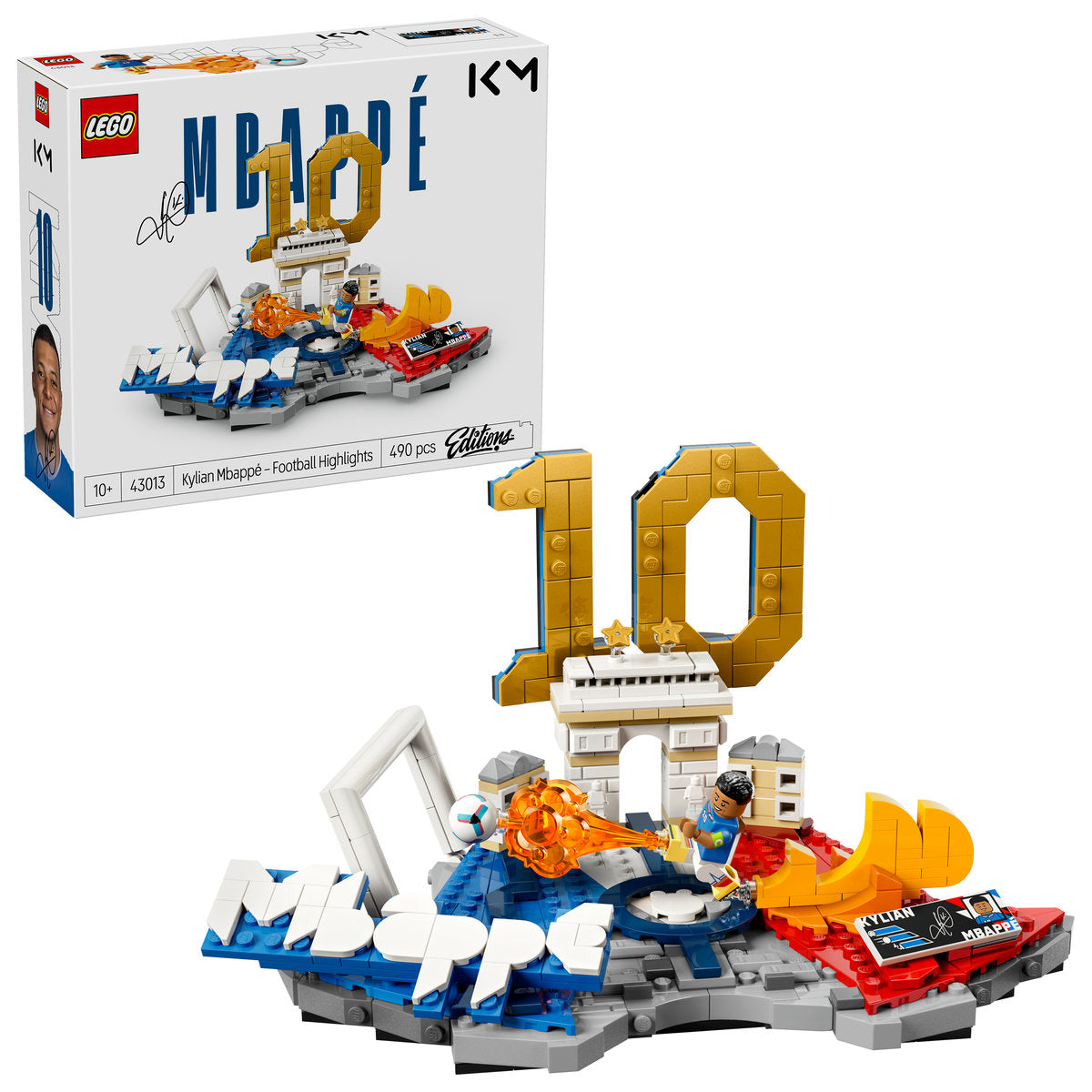 LEGO Editions 43013 Kylian Mbappé – Momente importante din fotbal