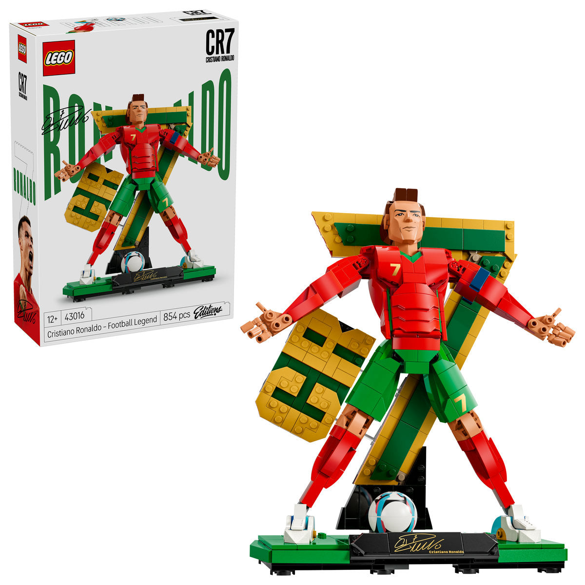 LEGO Editions 43016 Cristiano Ronaldo – Legendă a fotbalului