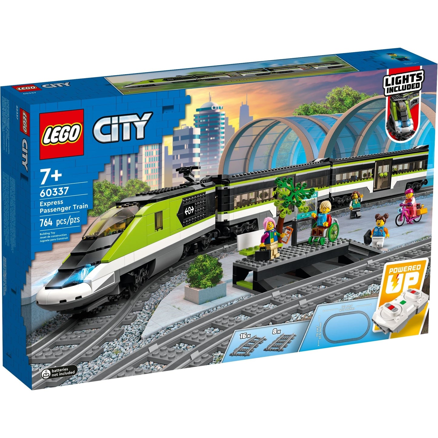 LEGO City 60337 - Tren expres de pasageri - cutie fata