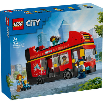 LEGO City 60407 - Autobuz turistic roșu cu etaj - cutie fata