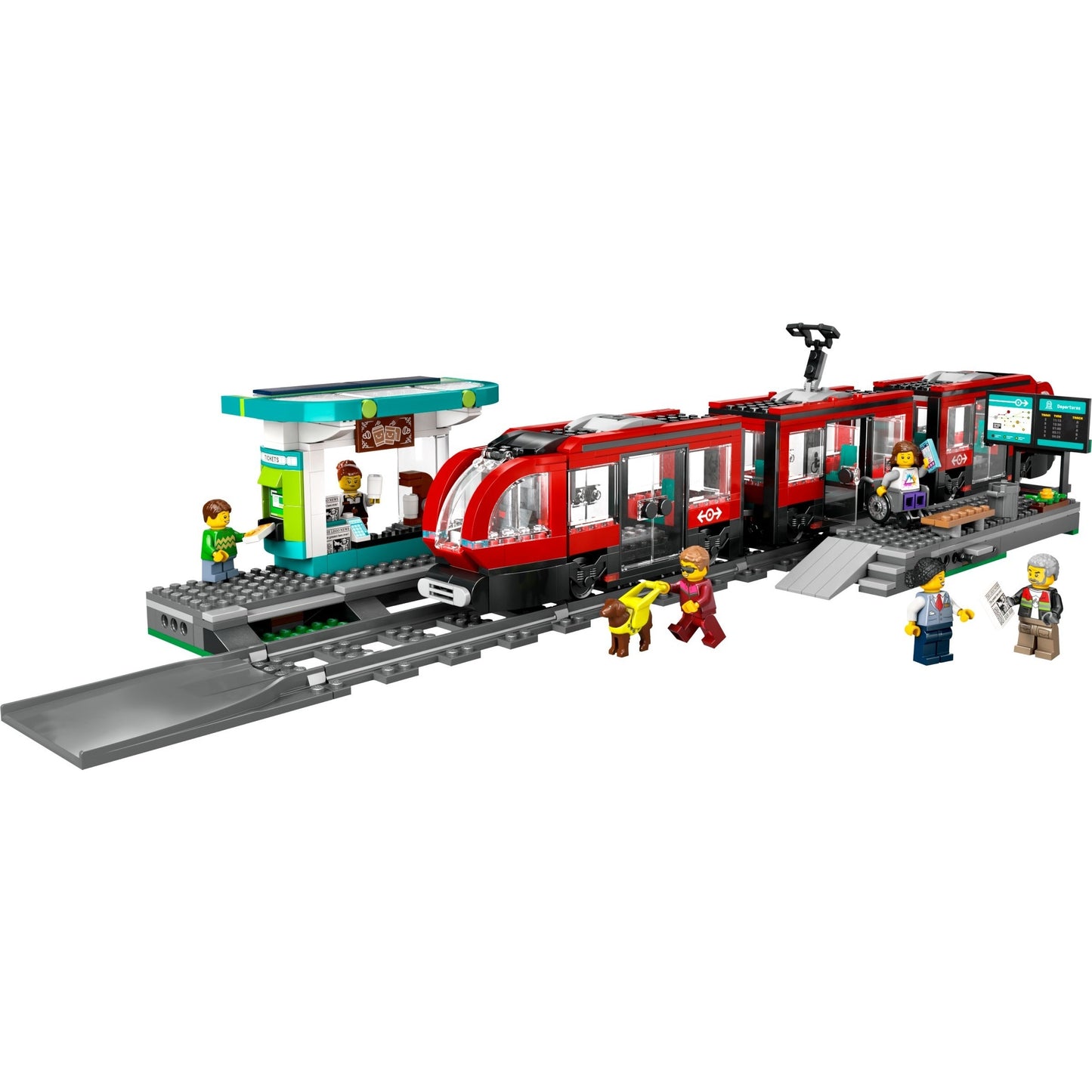 LEGO City 60423 - Stație și tramvai în centrul orașului - set construit