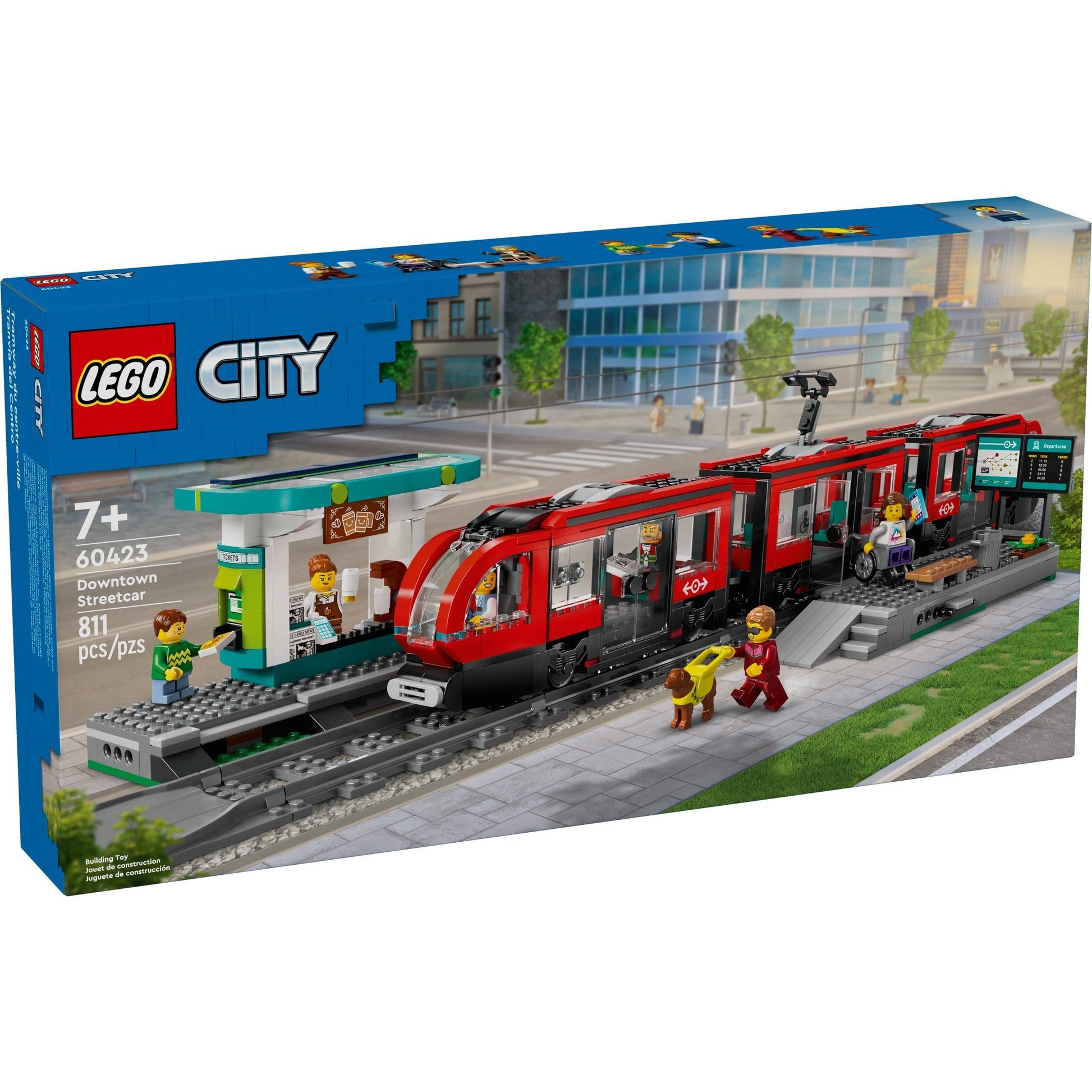 LEGO City 60423 - Stație și tramvai în centrul orașului - cutie fata