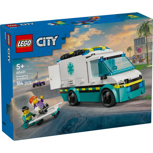 LEGO City 60451 Emergency Ambulance - cutie fata