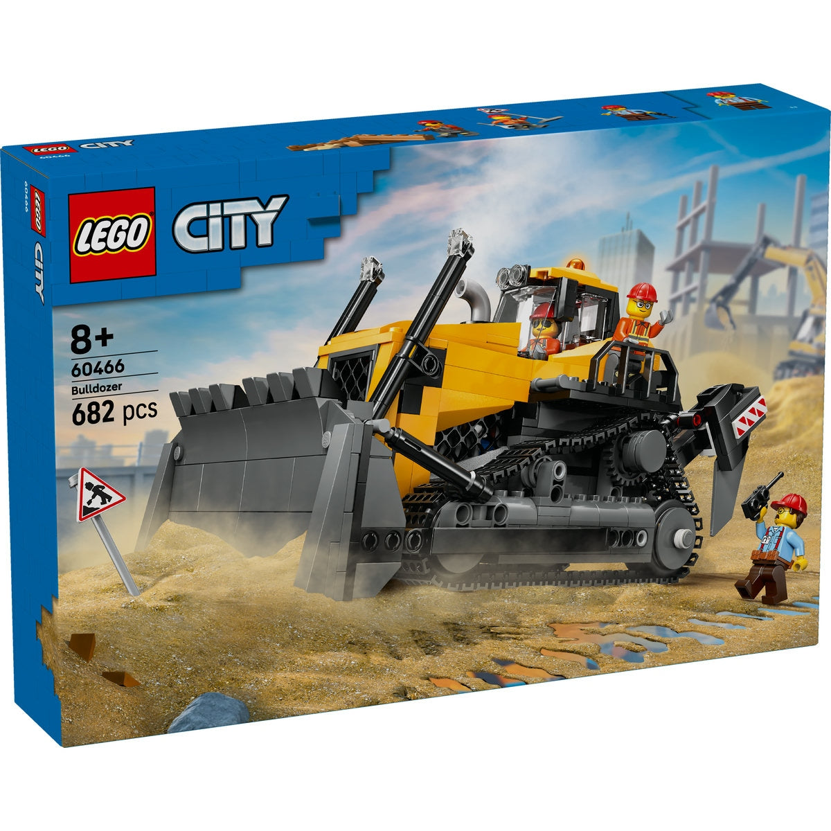 LEGO City 60466 - Buldozer galben - cutie fata