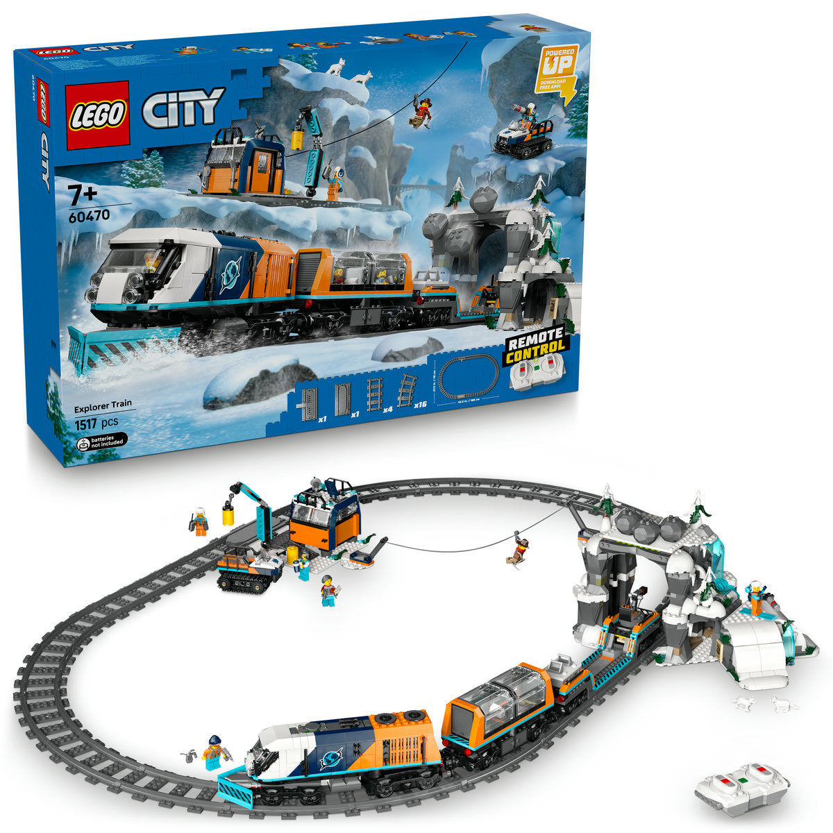 LEGO City 60470 Trenul expres al exploratorilor spre Polul Arctic