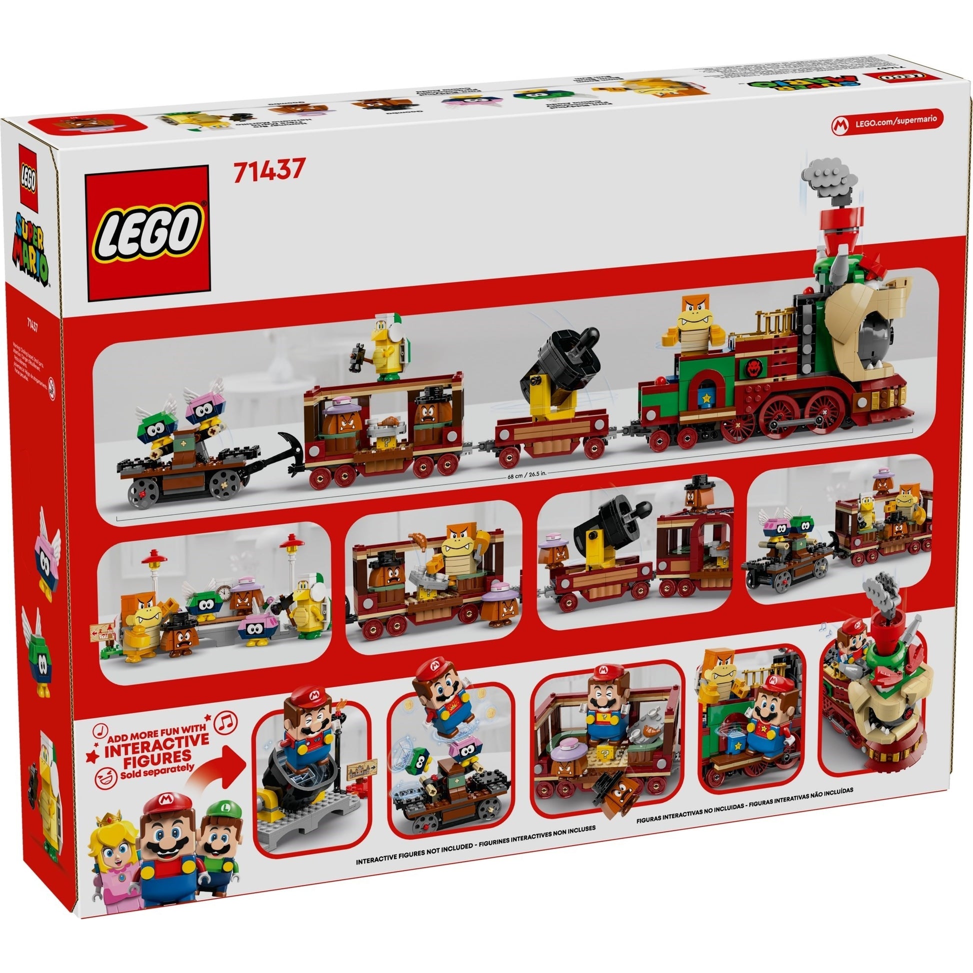 LEGO Super Mario 71437 The Bowser Express Train - cutie spate