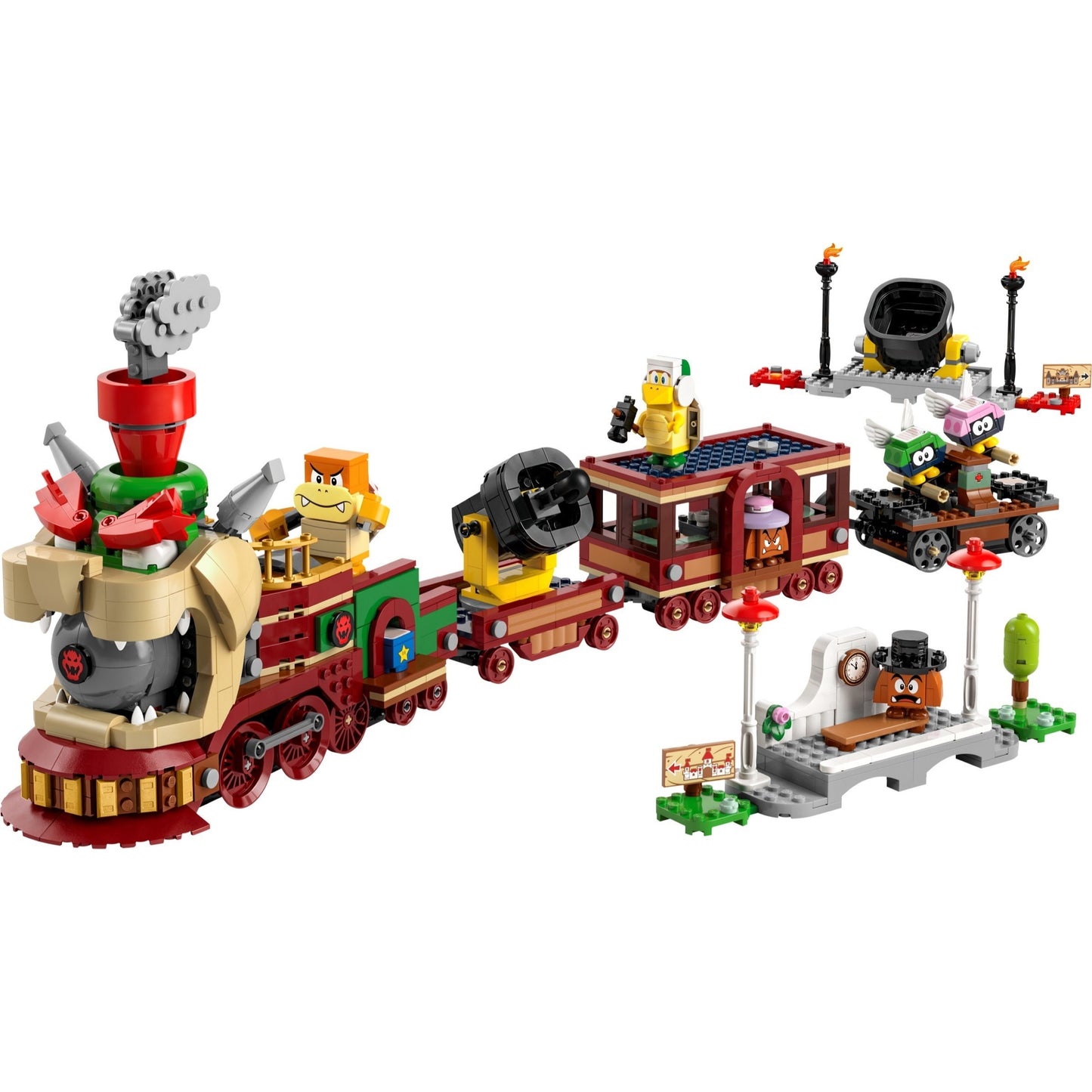LEGO Super Mario 71437 The Bowser Express Train - set construit