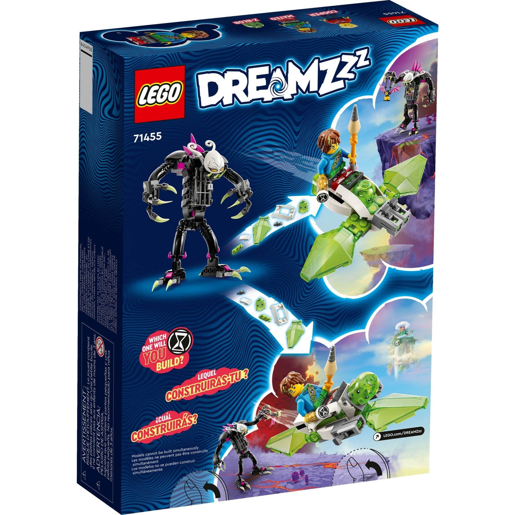 LEGO DREAMZzz™ 71455 - Grimkeeper, monstrul-cușcă - cutie spate