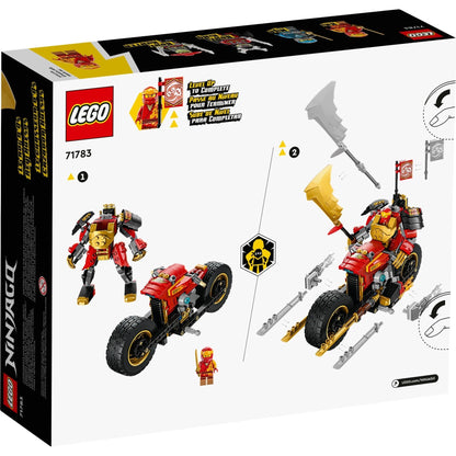 LEGO NINJAGO® 71783 - Motocicleta robot EVO a lui Kai - cutie spate