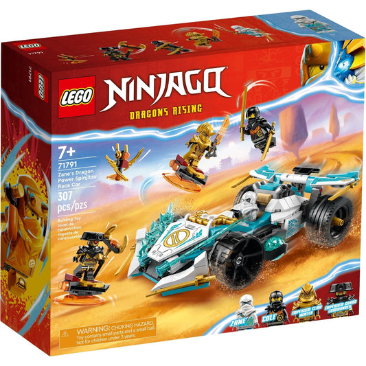 LEGO NINJAGO® 71791 - Mașina de curse Spinjitzu a lui Zane cu puterea dragonului - cutie fata