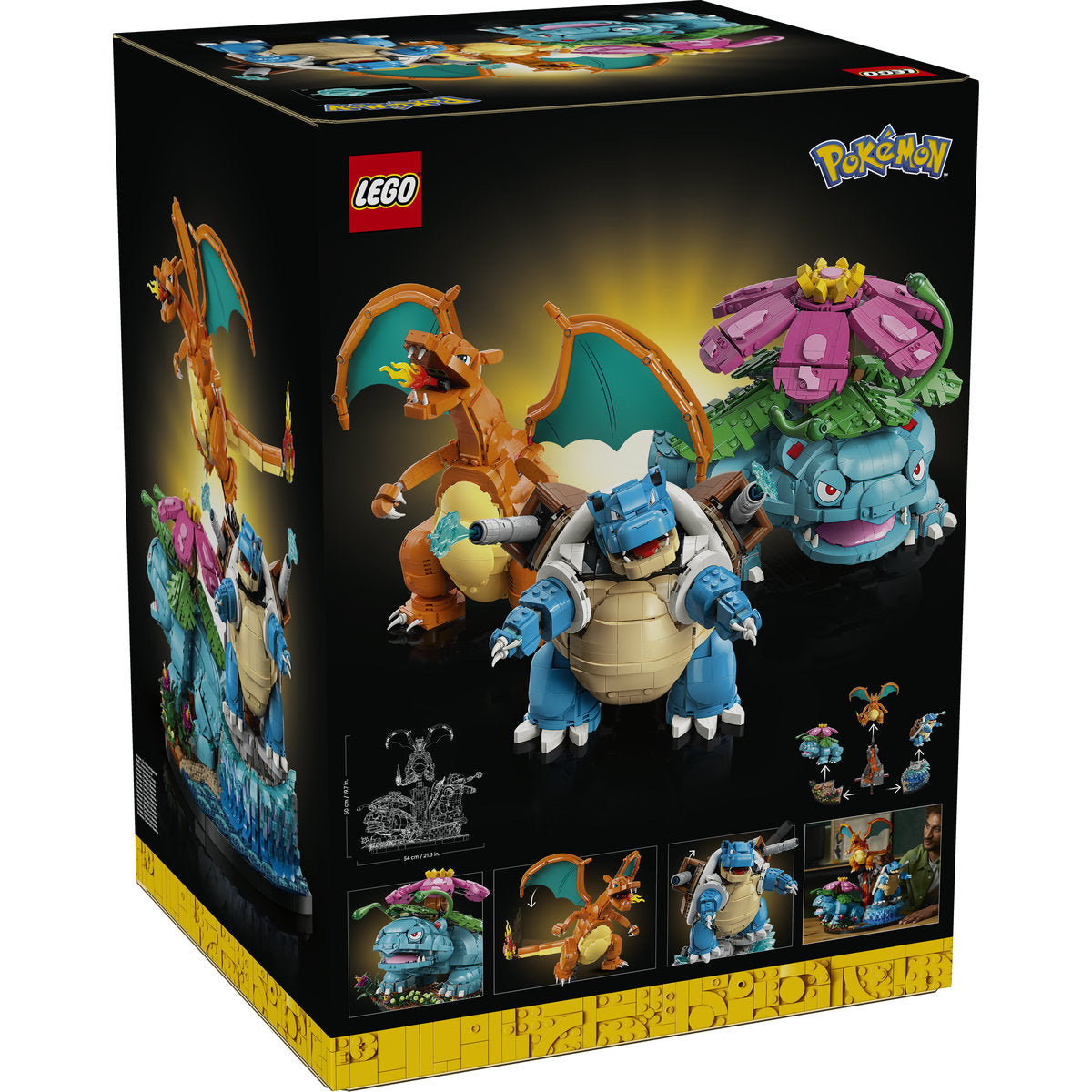 LEGO Pokemon 72153 Venusaur, Charizard and Blastoise - cutie spate