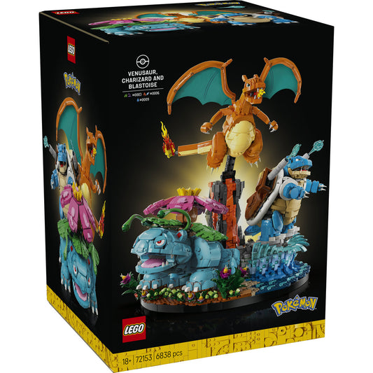 LEGO Pokemon 72153 Venusaur, Charizard and Blastoise - cutie fata