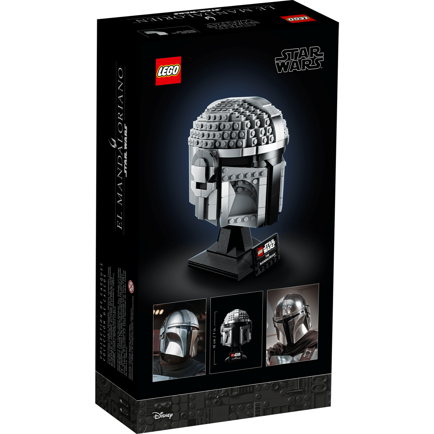LEGO Star Wars™ 75328 - Casca Mandalorian™ - cutie spate