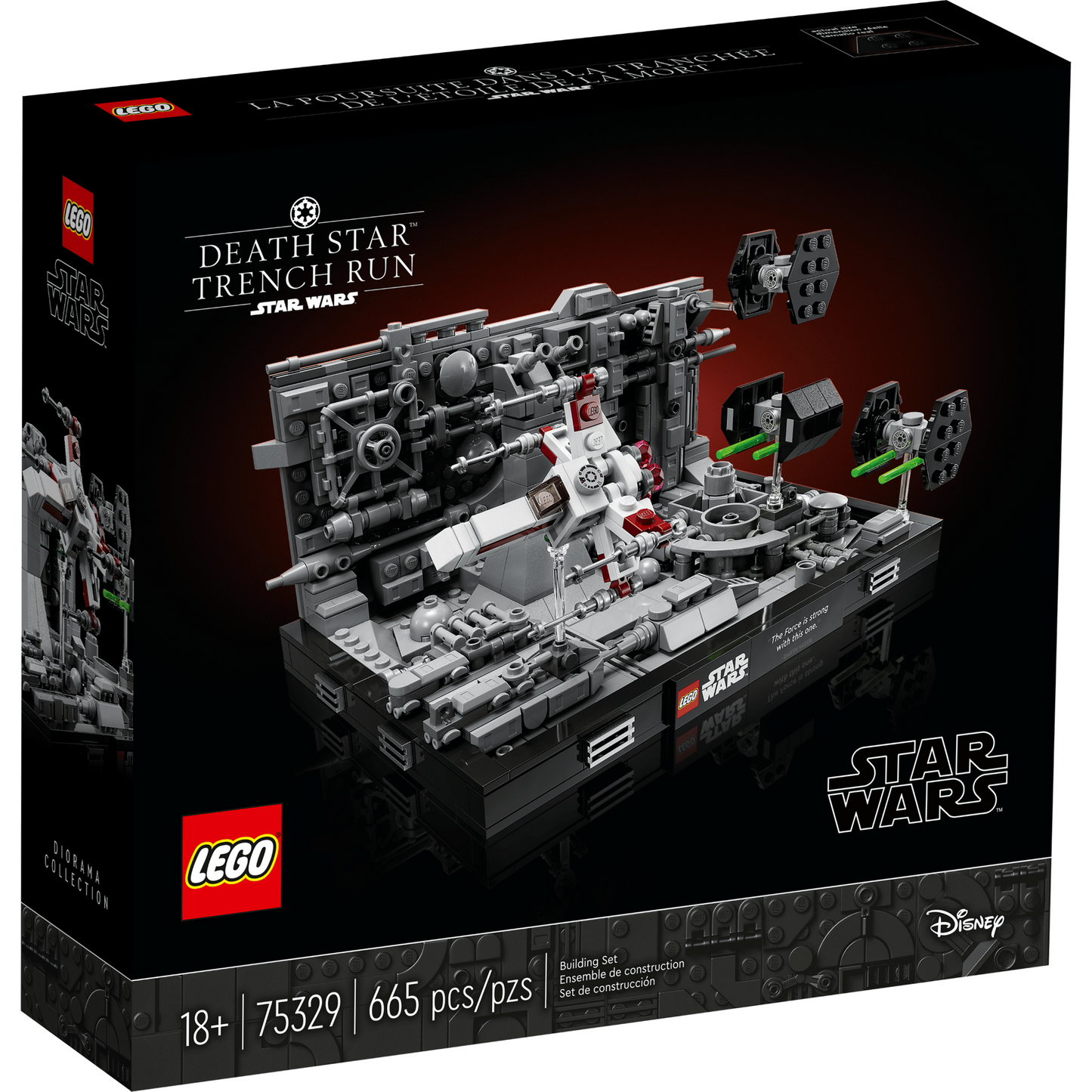LEGO Star Wars™ 75329 - Diorama zborului prin tranșeele de pe Death Star™ - cutie fata