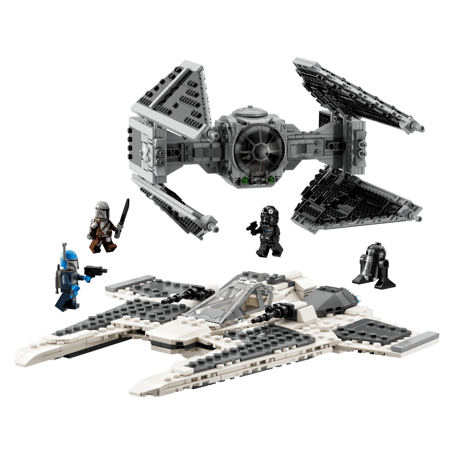 LEGO Star Wars™ 75348 - Fang Fighter mandalorian vs TIE Interceptor™ - set construit