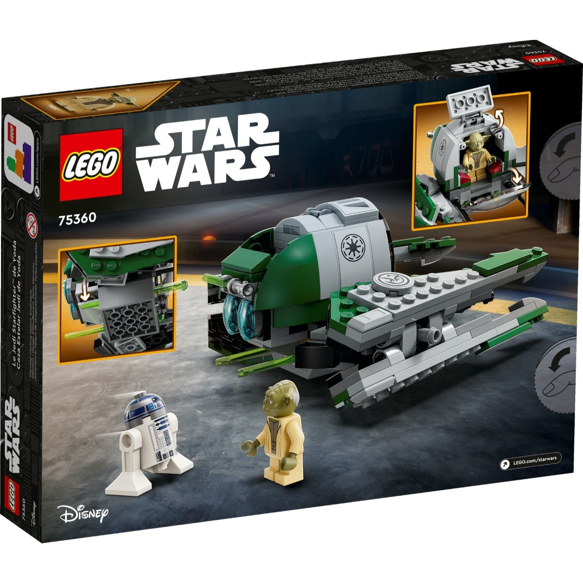 LEGO Star Wars 75360 Jedi Starfighter™ al lui Yoda - cutie spate