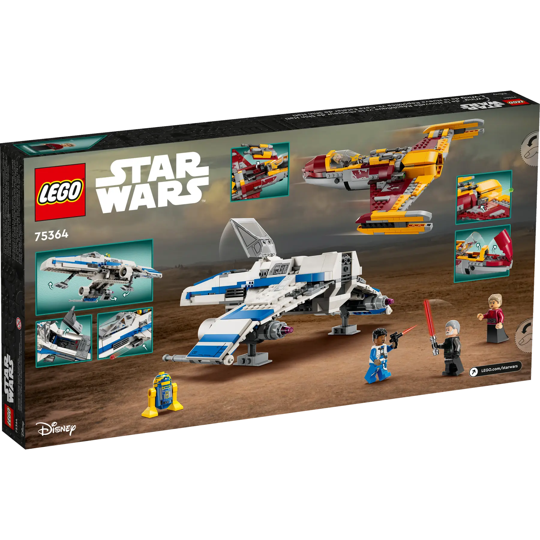 LEGO Star Wars™ 75364 - E-Wing al Noii Republici vs Starfighter-ul lui Shin Hati - cutie spate