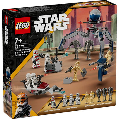 LEGO Star Wars™ 75372 - Pachet de luptă Clone Trooper™ și droid de luptă - cutie fata