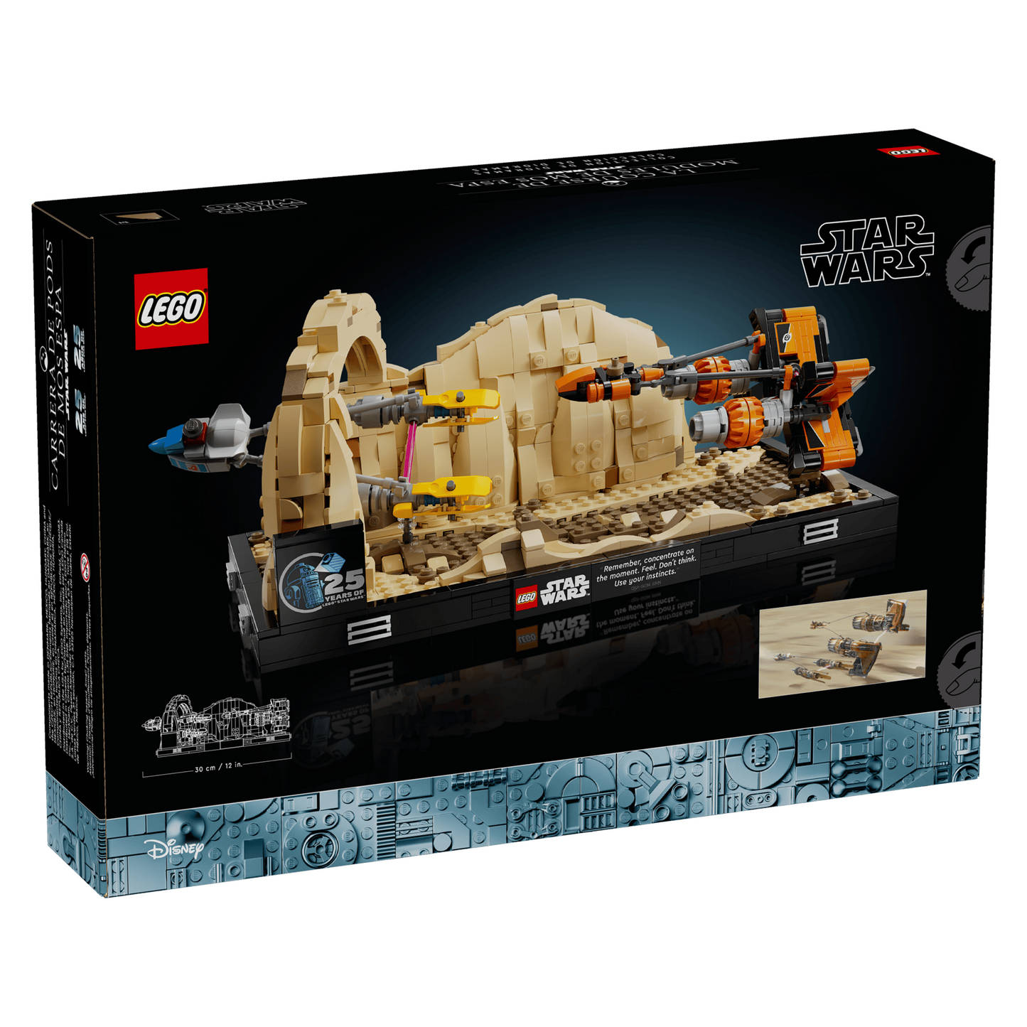 LEGO Star Wars™ 75380 - Dioramă Cursa din Mos Espa - cutie spate
