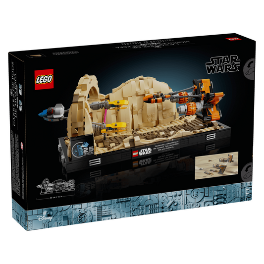 LEGO Star Wars™ 75380 - Dioramă Cursa din Mos Espa - cutie spate