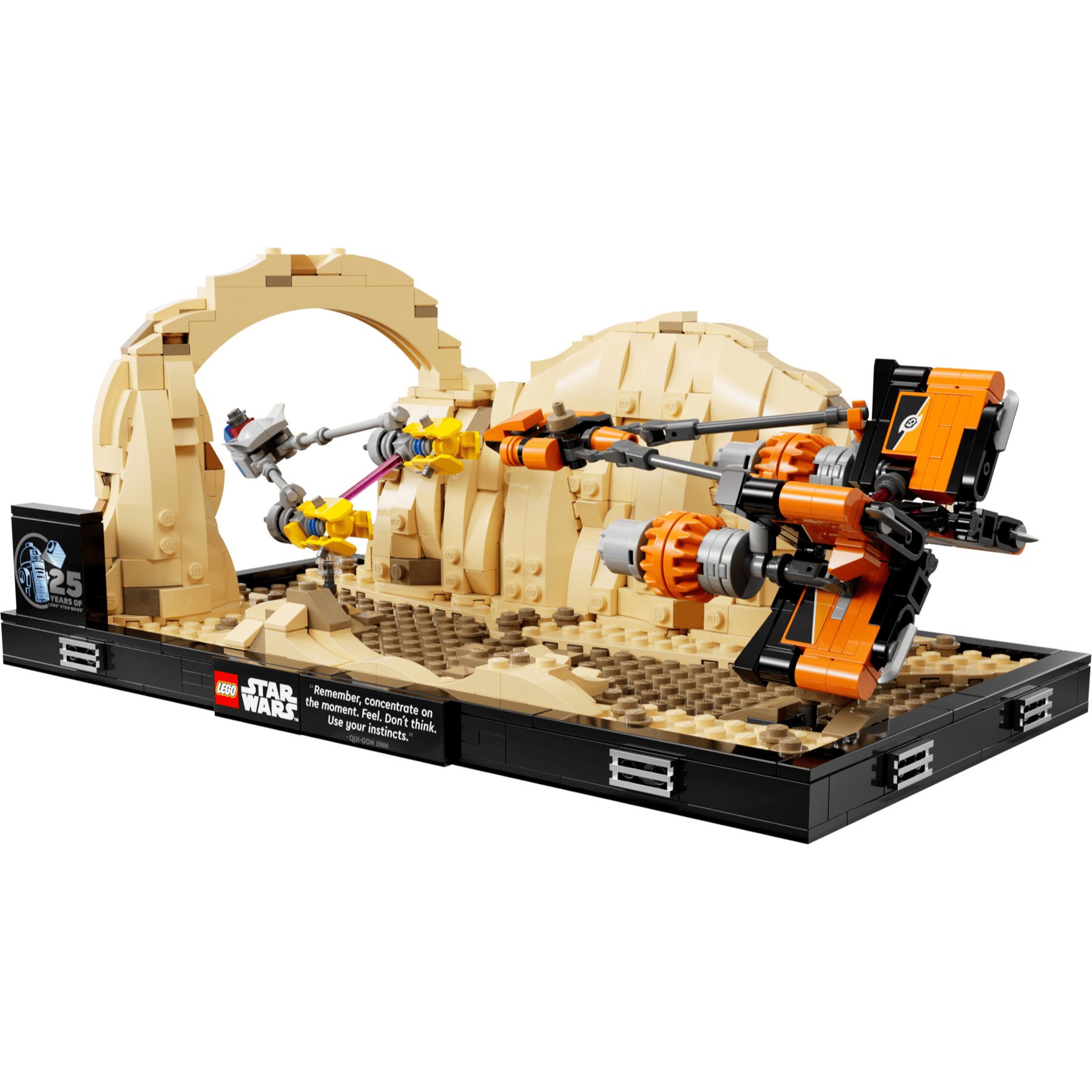 LEGO Star Wars™ 75380 - Dioramă Cursa din Mos Espa - set construit