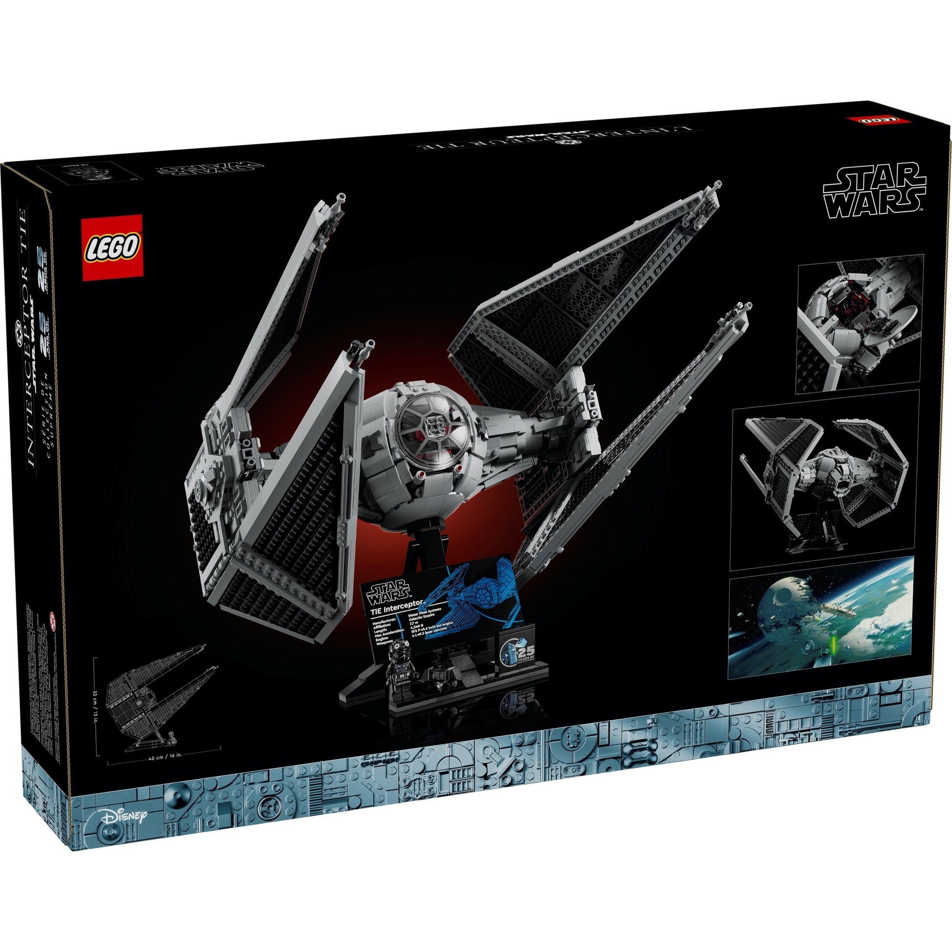 LEGO Star Wars 75382 TIE Interceptor - cutie spate